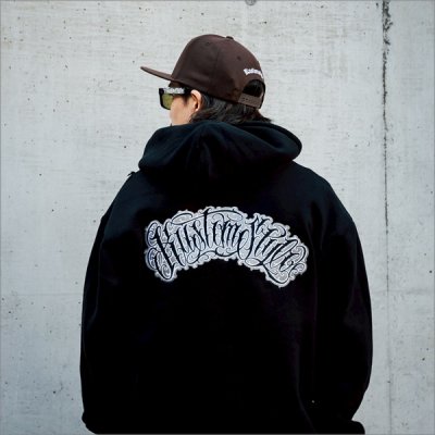 画像6: 【送料無料】KustomStyle カスタムスタイル HAVOC ZIPパーカー BLACK