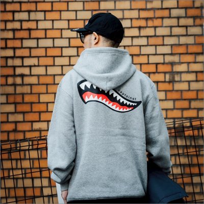 画像9: 【送料無料】CAPTAIN STREET Shark Mouth P/Oパーカー GRAY キャプテンストリート
