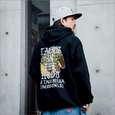 画像8: 【送料無料】KustomStyle カスタムスタイル TACO MESA プルオーバーパーカー BLACK