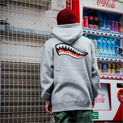 画像10: 【送料無料】CAPTAIN STREET Shark Mouth P/Oパーカー GRAY キャプテンストリート
