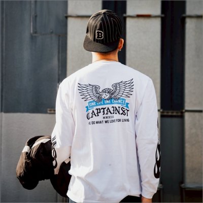 画像12: CAPTAIN STREET Eagle L/S Tシャツ WHITE キャプテンストリート