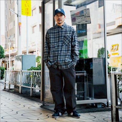 画像7: 【送料無料】CAPTAIN STREET CAPTAINST CHECK L/S シャツ GRAY キャプテンストリート