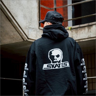 画像17: 【送料無料】SKULL SKATES スカルスケーツ Logo P/Oパーカー BLACK