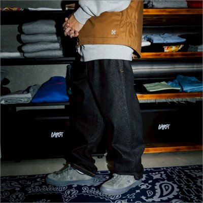 画像16: 【送料無料】COOKMAN クックマン Semiwide Chef パンツ DENIM BLACK