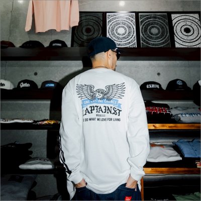 画像13: CAPTAIN STREET Eagle L/S Tシャツ WHITE キャプテンストリート