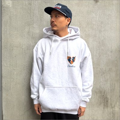 画像3: 【送料無料】Deviluse デビルユース Flame Heart P/Oパーカー ASH