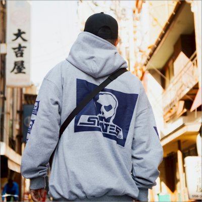 画像14: 【送料無料】SKULL SKATES スカルスケーツ Logo P/Oパーカー GRAY