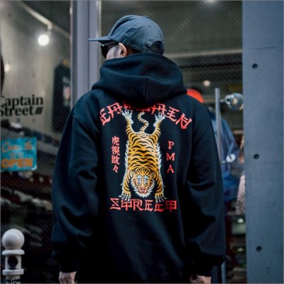 画像19: 【送料無料】CAPTAIN STREET Tiger P/Oパーカー BLACK キャプテンストリート