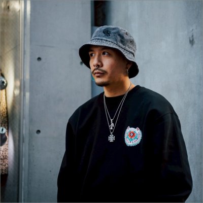 画像12: CAPTAIN STREET Classic CS バケットハット BLACK DENIM キャプテンストリート