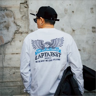 画像14: CAPTAIN STREET Eagle L/S Tシャツ WHITE キャプテンストリート