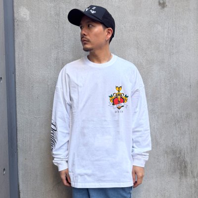 画像3: Deviluse デビルユース Heart Lock L/S Tシャツ WHITE