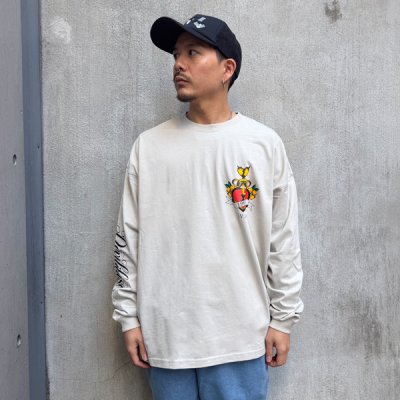画像3: Deviluse デビルユース Heart Lock L/S Tシャツ SILVER