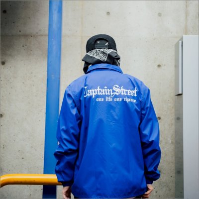 画像12: 【送料無料】CAPTAIN STREET Old English コーチJKT BLUE キャプテンストリート