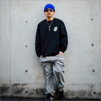 画像10: 【送料無料】CAPTAIN STREET Flame eighty クルーネックスウェット BLACK キャプテンストリート