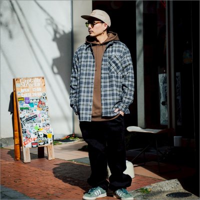 画像10: 【送料無料】CAPTAIN STREET CAPTAINST CHECK L/S シャツ GRAY キャプテンストリート