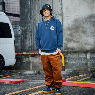 画像9: 【送料無料】CAPTAIN STREET Flame eighty クルーネックスウェット INDIGO キャプテンストリート