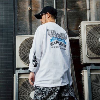 画像16: CAPTAIN STREET Eagle L/S Tシャツ WHITE キャプテンストリート