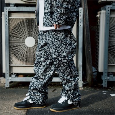 画像13: 【送料無料】COOKMAN クックマン Semiwide Chef パンツ Paisley BLACK