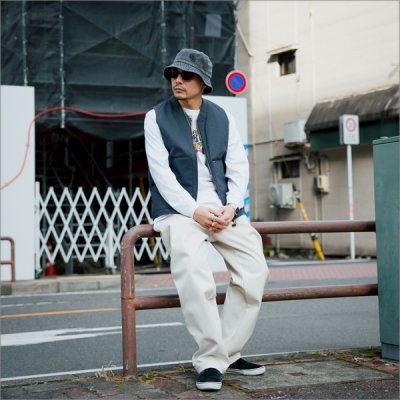 画像11: 【送料無料】BLUCO ブルコ RIB COLLAR DUCK VEST CHARCOAL