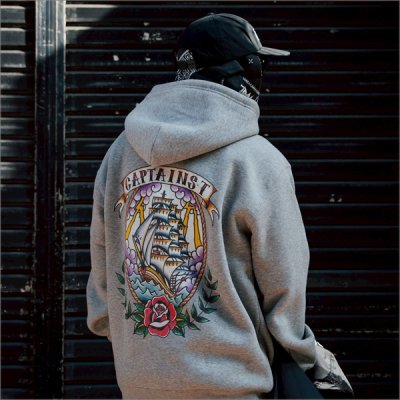 画像13: 【20％OFF】【送料無料】CAPTAIN STREET Ship P/Oパーカー GRAY キャプテンストリート