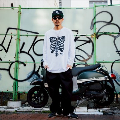 画像7: CAPTAIN STREET Bone L/S Tシャツ WHITE キャプテンストリート