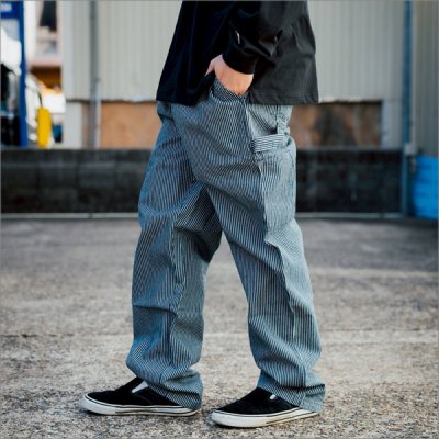 画像12: 【送料無料】COOKMAN クックマン Carpenter's パンツ HICKORY NAVY
