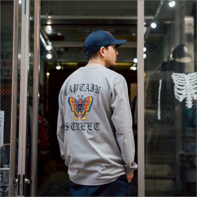 画像13: CAPTAIN STREET Butterfly L/S Tシャツ L.GRAY キャプテンストリート