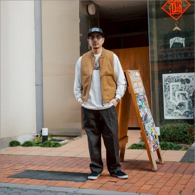 画像11: 【送料無料】BLUCO ブルコ RIB COLLAR DUCK VEST BROWN