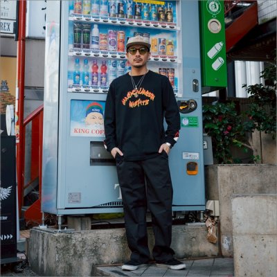 画像5: MxMxM マジカルモッシュミスフィッツ MxMxM FIRE L/S Tシャツ BLACK