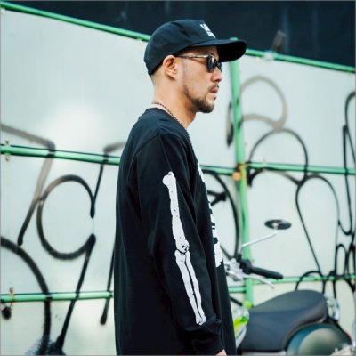 画像10: CAPTAIN STREET Bone L/S Tシャツ BLACK キャプテンストリート