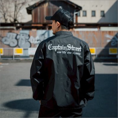 画像11: 【送料無料】CAPTAIN STREET Old English コーチJKT BLACK キャプテンストリート