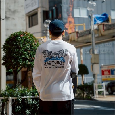 画像18: CAPTAIN STREET Eagle L/S Tシャツ WHITE キャプテンストリート