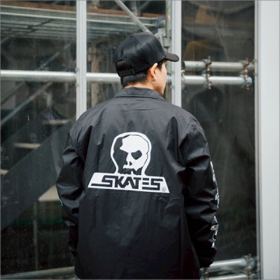 画像7: 【送料無料】SKULL SKATES スカルスケーツ Logo コーチJKT BLACK