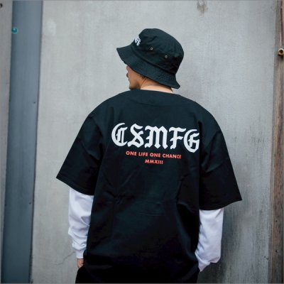 画像12: 【送料無料】CAPTAIN STREET CSMFG ベースボールシャツ BLACK キャプテンストリート