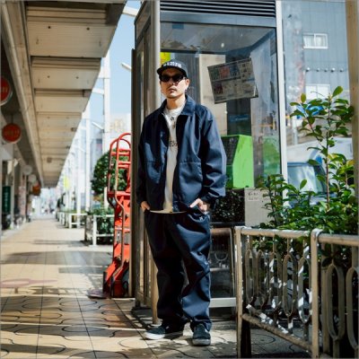 画像8: 【送料無料】BLUCO ブルコ レギュラー加工 イージーワークパンツ NAVY