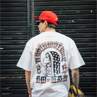 画像9: KustomStyle カスタムスタイル SIDEFACE Tシャツ WHITE