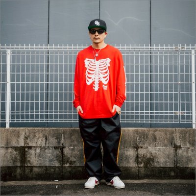 画像7: CAPTAIN STREET Bone L/S Tシャツ RED キャプテンストリート