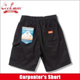 【送料無料】COOKMAN クックマン Carpenter's ショーツ BLACK