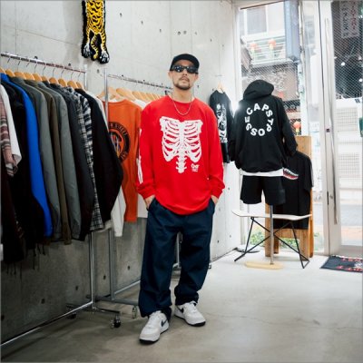 画像8: CAPTAIN STREET Bone L/S Tシャツ RED キャプテンストリート