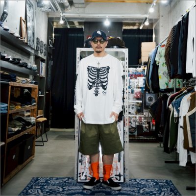 画像8: CAPTAIN STREET Bone L/S Tシャツ WHITE キャプテンストリート