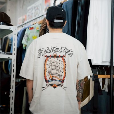 画像9: KustomStyle カスタムスタイル SHIP Tシャツ CREAM