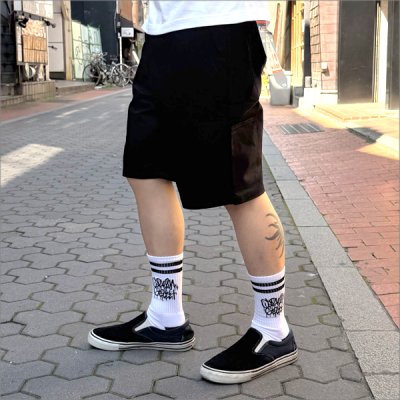 画像3: 【送料無料】COOKMAN クックマン Carpenter's ショーツ BLACK