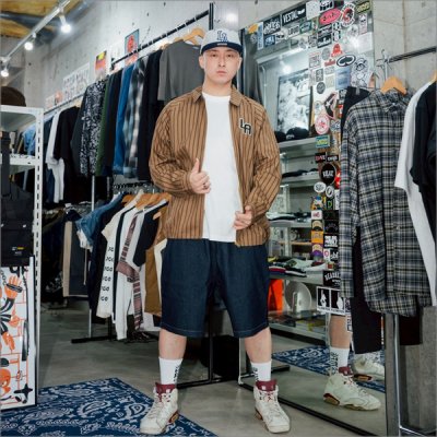 画像5: KustomStyle カスタムスタイル LA-BANDANA スナップバックCAP NAVY/GRAY