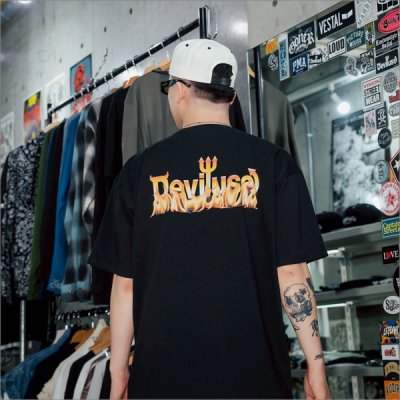 画像7: Deviluse デビルユース Flame Logo Tシャツ BLACK