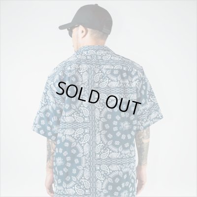 画像8: 【送料無料】KustomStyle カスタムスタイル NORM BANDANA S/S オープンカラーシャツ NAVY