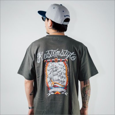 画像9: KustomStyle カスタムスタイル SHIP Tシャツ H.BLACK