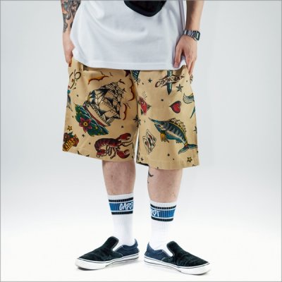 画像8: COOKMAN クックマン Chef ショーツ Old Tattoo BEIGE