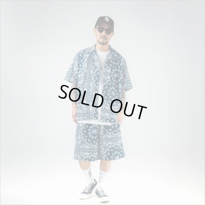画像7: 【送料無料】KustomStyle カスタムスタイル NORM BANDANA S/S オープンカラーシャツ NAVY