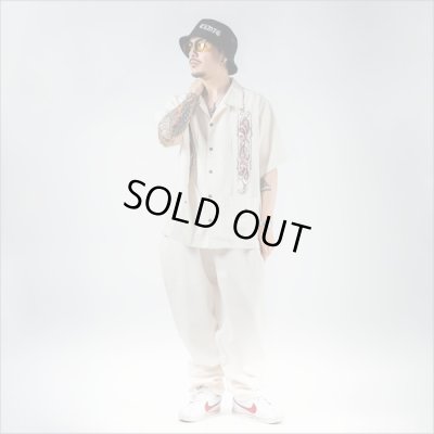 画像6: 【送料無料】KustomStyle カスタムスタイル LONGROOF S/S キューバシャツ OFF WHITE