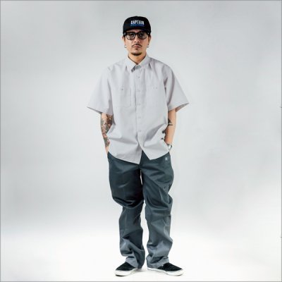 画像6: 【送料無料】BLUCO ブルコ スタンダードワークシャツ S/S -Solid- GRAY